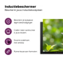 Kolibrie - Bloem - Natuur - Groen Inductie beschermer vinyl 3mm klein -zzzzzzz-cc-usp
