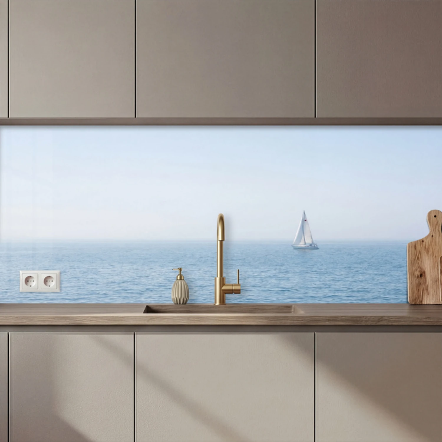Horizon - Zeilboot - Zee keuken achterwand 2 middel zz_3dshopping