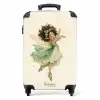 Elf met donkere krullen en een groene jurk NBS - Handbagage koffer - Kinderen Unisex middel -productfoto_recht