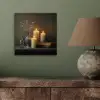 Kaarsen - Stilleven - Rustiek - Boeken aluminium wit klein -sfeer2