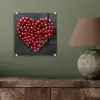 Kersen - Hart - Rood - Zwart plexiglas 5mm klein -sfeer3