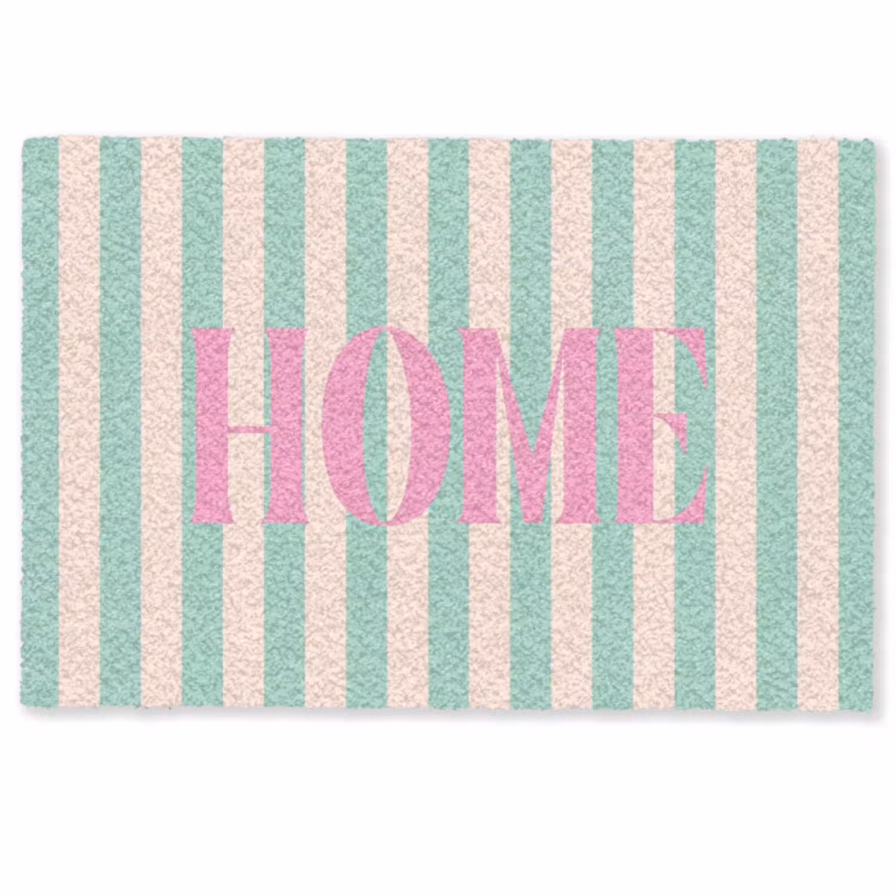 Roze - Groen - Strepen - Home Deurmat klein -zkaufland3d