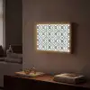 Grafisch - Tegel - Blauw Light Box met batterij (Wandlamp) middel 907 -sfeer1