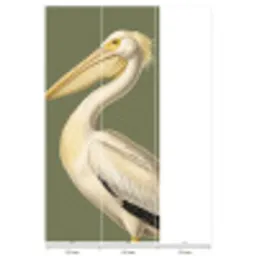 Pelikaan - Wit - Vogel - Klassiek - Natuur Behang Vlies klein -USP_banen