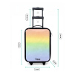 Pastel regenboog van krijt Kinderkoffer - Zwart klein -productfoto_formaten