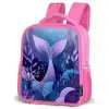 Zeemeerminnenstaart - Onderwaterplanten - Paars - Blauw Kinderrugzak - Roze middel -schuin