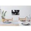 Paard - Sport - Zwart - Wit Muursticker klein -eettafel
