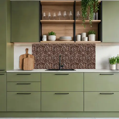 Graniet - Bruin - Structuur keuken achterwand 2 middel 871 -sfeer3
