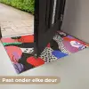 Abstract - Vormen - Kleuren - Stippen Deurmat klein -USP_NL