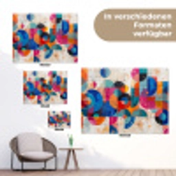 Kunst - Geometrisch - Abstract - Kleurrijk tuinposter los doek klein -Xsfeer9_DE