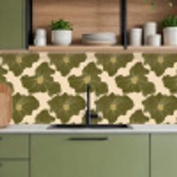 Modern - Abstract - Groen keuken achterwand 2 middel 871 -sfeer3