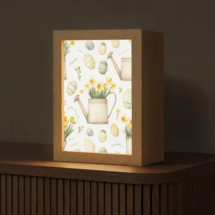 Gieter - Bloemen - Eieren Light Box met kabel (Tafellamp) klein -z3d_website