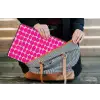 Stippen - Patroon - Roze laptophoes neopreen klein 279 -tas