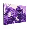 Bladeren - Paars - Tropisch - Abstract Tuinposter op houten frame 2 cm dik klein -3d