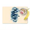 Vissen - Minimalistisch - Blauw Placemat vinyl groot -zzzproduct_Kitchenyeah-website