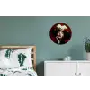 Vrouw - Kersen - Slagroom Wandcirkel aluminium klein -slaapkamer