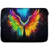 Regenboogkleuren - Vleugels - Magisch laptophoes neopreen klein -zkaufland3dotto