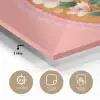 Illustratie - Bloemen - Rand - Roze plexiglas 5mm klein -sfeer2