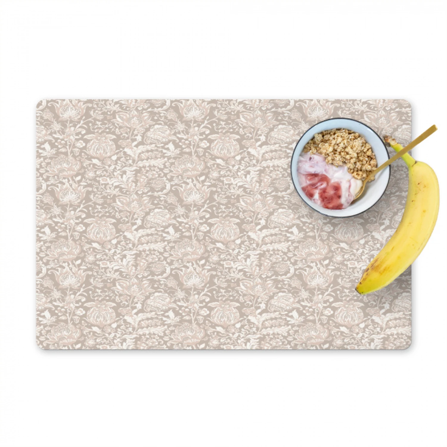 Bloemenprint - Grijs - Crème Placemat vinyl groot 368 -zzzproduct_Kitchenyeah-website