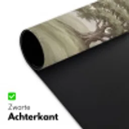 Heuvellandschap - Bomen - Natuur - Groen Muismat XXL klein -sfeer2
