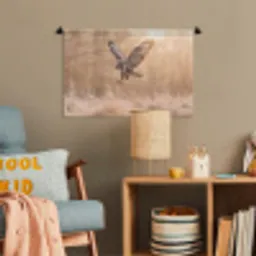 Buizerd - Roofvogel - Natuur - Bruin Wandkleed katoen klein -wsfeer4_kind