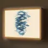 Vissen - Minimalistisch - Blauw Light Box met batterij (Wandlamp) middel -z3d_website