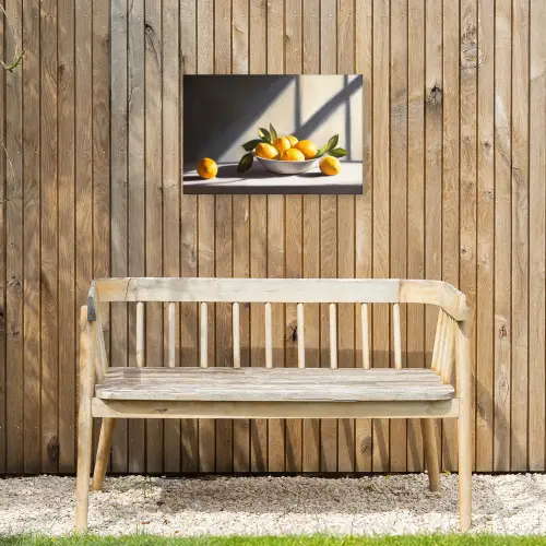 Citroenen - Stilleven - Geel Tuinposter op houten frame 2 cm dik klein -sfeer4