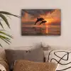 Dolfijnen - Zee - Realistisch canvas 2cm klein -sfeer1