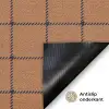 Plaid - Patroon - Vierkant - Bruin Deurmat klein 898 -antislip_NL