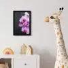 Orchidee - Bloemen - Roze - Flora fotolijst zwart zonder passe partout klein -usfeer4_kinderkamer
