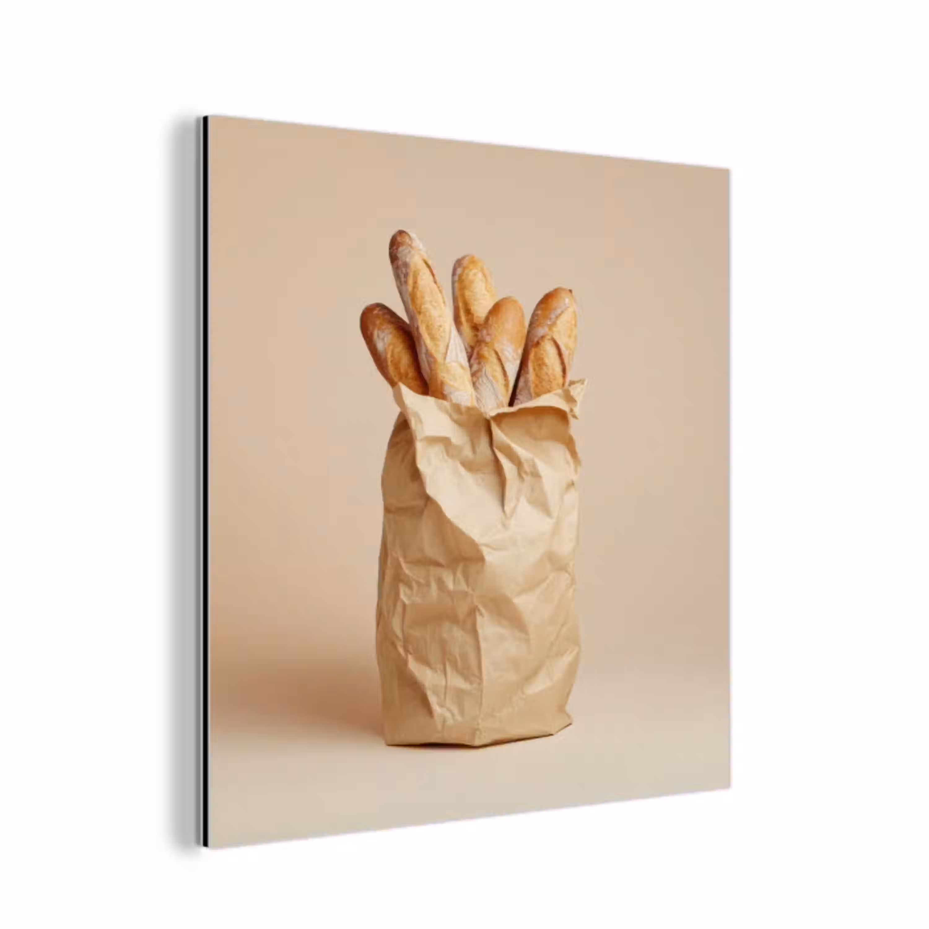Baguette - Brood - Stokbrood - Beige aluminium wit klein -3d