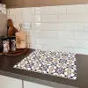 Klassiek - Patroon - Kleurrijk Inductie beschermer vinyl 3mm middel 274 -sfeer3