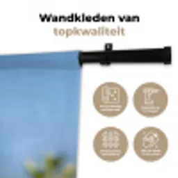 Kolibrie - Bloem - Natuur - Groen Wandkleed katoen middel -sfeer2
