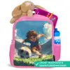 Stadion - Voetbal - Jongen Kinderrugzak - Roze middel -inhoud_NL