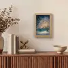 Levensboom - Nacht - Donker - Blauw Light Box met kabel (Tafellamp) klein -sfeer2