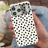 Stippen - Zwart - Wit - Print - Minimalistisch Telefoonhoesje iPhone 17 Pro Max klein -sfeer2