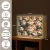 Aap - Dieren - Bruin - Design - Meiden - Jongens Light Box met batterij (Wandlamp kind) middel -USP_websiteoverzichtNL