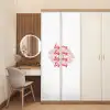 Bisous - Lip - Wit - Rood deurposter klein -sfeer3