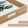 Kreeft - Glossier - Groen - Wit Dienblad Rechthoek middel -USP_HandgreepNL