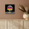 Maan - Geel - Roze - Zwart aluminium wit klein -sfeer4
