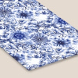Bloemen - Blauw - Patroon - Wit fotolijst zwart zonder passe partout klein 224 -zsfeer6