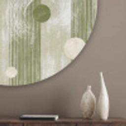Artistiek - Modern - Groen Akoestische PET Vilt - Rond klein 838 -sfeer5_closeup