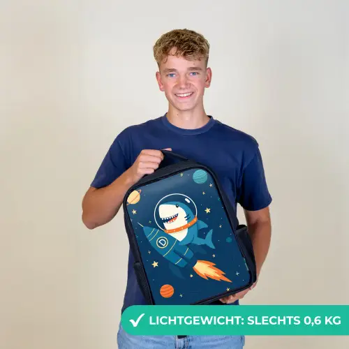 Raket - Haai - Ruimte Rugzak - Zwart middel -sfeer7_NL