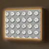 Borden - Bloemen - Blauw - Wit Light Box met batterij (Wandlamp) middel 907 -z3d_website