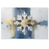 Abstract - Winter - Sneeuwvlok - Sneeuw - Goud Deurmat klein -zkaufland3d