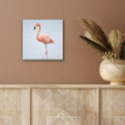 Flamingo - Zee - Roze aluminium wit klein -sfeer4
