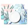 Tropische Aquarel Impressie Placemat vinyl groot -zzsfeer2_Kitchenyeah-website