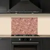 Botanisch - Bloemen - Roze keuken achterwand spatscherm klein 900 -sfeer1