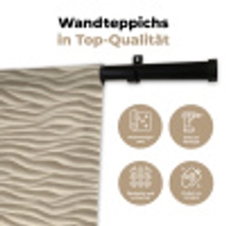 Zand - Golven - Beige Wandkleed katoen klein 269 -tsfeer2_DE