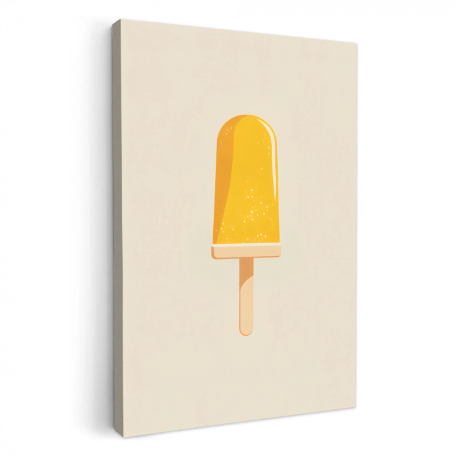 Oranje - Stokje - Waterijsje KitchenYeah - Keuken - Canvas klein -3d